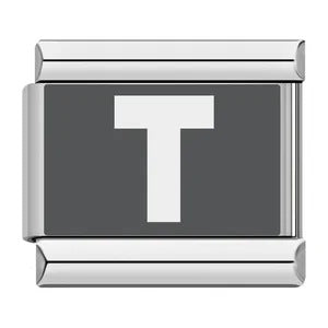 Laser Engraved 26 English Letters Italian Module Bracelet Stainless Steel Bracelet Italian Bracelet Laser Engraved 26 English Letters Italian Module Bracelet Stainless Steel Bracelet Italian Bracelet