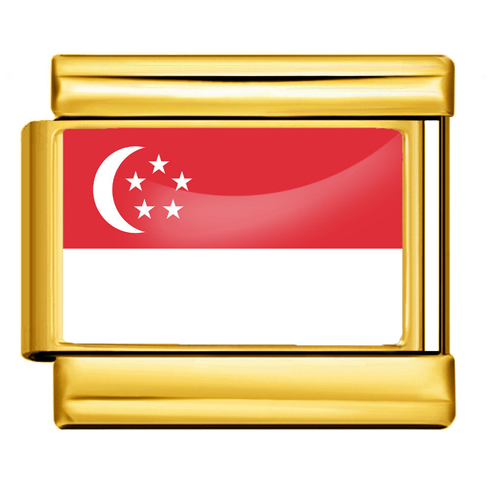 Gold Base World Flag Photo Resin Italian Charm Bracelet DIY Stainless Steel Stretch Watch Band Wristband Gold Base World Flag Photo Resin Italian Charm Bracelet DIY Stainless Steel Stretch Watch Band Wristband