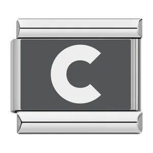 Laser Engraved 26 English Letters Italian Module Bracelet Stainless Steel Bracelet Italian Bracelet Laser Engraved 26 English Letters Italian Module Bracelet Stainless Steel Bracelet Italian Bracelet