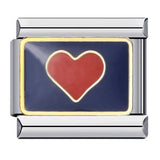 Cross Border Hot Selling Love Series Titanium Steel Welding Drip Oil Wristband Cartoon DIY Italian Module Bracelet Wholesale Cross Border Hot Selling Love Series Titanium Steel Welding Drip Oil Wristband Cartoon DIY Italian Module Bracelet Wholesale