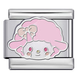 Cute Cartoon Character Series Titanium Steel Welding Drip Oil DIY Bracelet Italian Module Bracelet Accessories Wholesale Cute Cartoon Character Series Titanium Steel Welding Drip Oil DIY Bracelet Italian Module Bracelet Accessories Wholesale