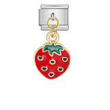 Single Silver Bottom Flower Pendant Italian Module Bracelet Stainless Steel Gold Plated Drip Oil DIY Hook Bracelet Single Silver Bottom Flower Pendant Italian Module Bracelet Stainless Steel Gold Plated Drip Oil DIY Hook Bracelet