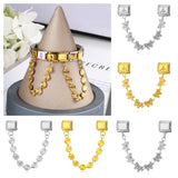 New Gold and Silver Bottom Double Hanging Pendant Italian Module Bracelet Stainless Steel Hook DIY Elastic Strap Chain New Gold and Silver Bottom Double Hanging Pendant Italian Module Bracelet Stainless Steel Hook DIY Elastic Strap Chain