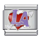 New Stainless Steel Welded Drip Oil Mysterious Purple DIY Italian Modular Bracelet Italian Charm New Stainless Steel Welded Drip Oil Mysterious Purple DIY Italian Modular Bracelet Italian Charm