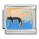 Pet Cat Dog Series Titanium Steel Welding Drip Bracelet Cartoon DIY Italian Module Wholesale Charm Bracelet for Animal Lovers Pet Cat Dog Series Titanium Steel Welding Drip Bracelet Cartoon DIY Italian Module Wholesale Charm Bracelet for Animal Lovers