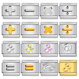 New Digital Symbol Series Italian Module Bracelet Stainless Steel Stamping DIY Elastic Bracelet Accessories Wholesale New Digital Symbol Series Italian Module Bracelet Stainless Steel Stamping DIY Elastic Bracelet Accessories Wholesale