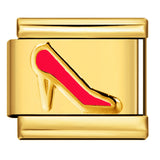 Color Stamping Series DIY Italian Module Bracelet Titanium Steel Gold Plated Drip Oil Elastic Splicing Bracelet Accessories Color Stamping Series DIY Italian Module Bracelet Titanium Steel Gold Plated Drip Oil Elastic Splicing Bracelet Accessories