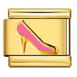 Color Stamping Series DIY Italian Module Bracelet Titanium Steel Gold Plated Drip Oil Elastic Splicing Bracelet Accessories Color Stamping Series DIY Italian Module Bracelet Titanium Steel Gold Plated Drip Oil Elastic Splicing Bracelet Accessories