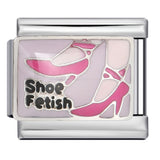 Pink Italian Modular Bracelet Titanium Steel Welding Gold Plated DIY Cartoon Free Connect Bracelet Pink Italian Modular Bracelet Titanium Steel Welding Gold Plated DIY Cartoon Free Connect Bracelet