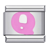 New Titanium Steel Pink English Letter DIY Italian Module Bracelet Italian Charm Bracelet New Titanium Steel Pink English Letter DIY Italian Module Bracelet Italian Charm Bracelet