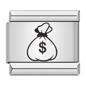 Cross Border Hot Selling Laser Engraving Chess and Card Entertainment Pattern Titanium Steel DIY Italian Module Bracelet Wholesale Cross Border Hot Selling Laser Engraving Chess and Card Entertainment Pattern Titanium Steel DIY Italian Module Bracelet Wholesale