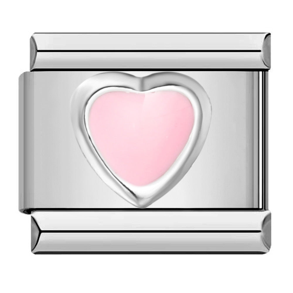 Titanium Steel Love Butterfly Stamping Pattern Color Drip Oil DIY Italian Module Bracelet Italian Charm Reference Knowledge 70/1000 T Titanium Steel Love Butterfly Stamping Pattern Color Drip Oil DIY Italian Module Bracelet Italian Charm Reference Knowledge 70/1000 T