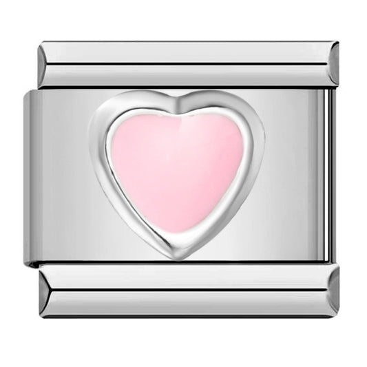 Titanium Steel Love Butterfly Stamping Pattern Color Drip Oil DIY Italian Module Bracelet Italian Charm Reference Knowledge 70/1000 T