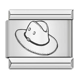 New Hat Backpack Pattern Italian Module Bracelet Titanium Steel Laser Carving DIY Strap Chain Wholesale New Hat Backpack Pattern Italian Module Bracelet Titanium Steel Laser Carving DIY Strap Chain Wholesale