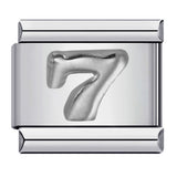 New titanium steel concave convex Arabic numerals DIY Italian module bracelet Italian Module New titanium steel concave convex Arabic numerals DIY Italian module bracelet Italian Module