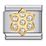 New Diamond Inlaid Titanium Steel Welding Drip Oil DIY Italian Module Bracelet Italian Charm Bracelet New Diamond Inlaid Titanium Steel Welding Drip Oil DIY Italian Module Bracelet Italian Charm Bracelet