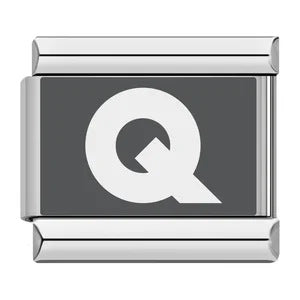 Laser Engraved 26 English Letters Italian Module Bracelet Stainless Steel Bracelet Italian Bracelet Laser Engraved 26 English Letters Italian Module Bracelet Stainless Steel Bracelet Italian Bracelet