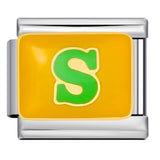 New Color Drip Oil Letter Italian Module Bracelet Titanium Steel Welding DIY Elastic Splicing Fashion Bracelet New Color Drip Oil Letter Italian Module Bracelet Titanium Steel Welding DIY Elastic Splicing Fashion Bracelet