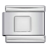 Concave Silver Titanium Steel Stamping Pattern DIY Italian Module Bracelet Italian Charm Bracelet Concave Silver Titanium Steel Stamping Pattern DIY Italian Module Bracelet Italian Charm Bracelet