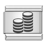 Laser Carving Chess and Card Game Italian Module Bracelet Stainless Steel DIY Splicing Elastic Bracelet Laser Carving Chess and Card Game Italian Module Bracelet Stainless Steel DIY Splicing Elastic Bracelet