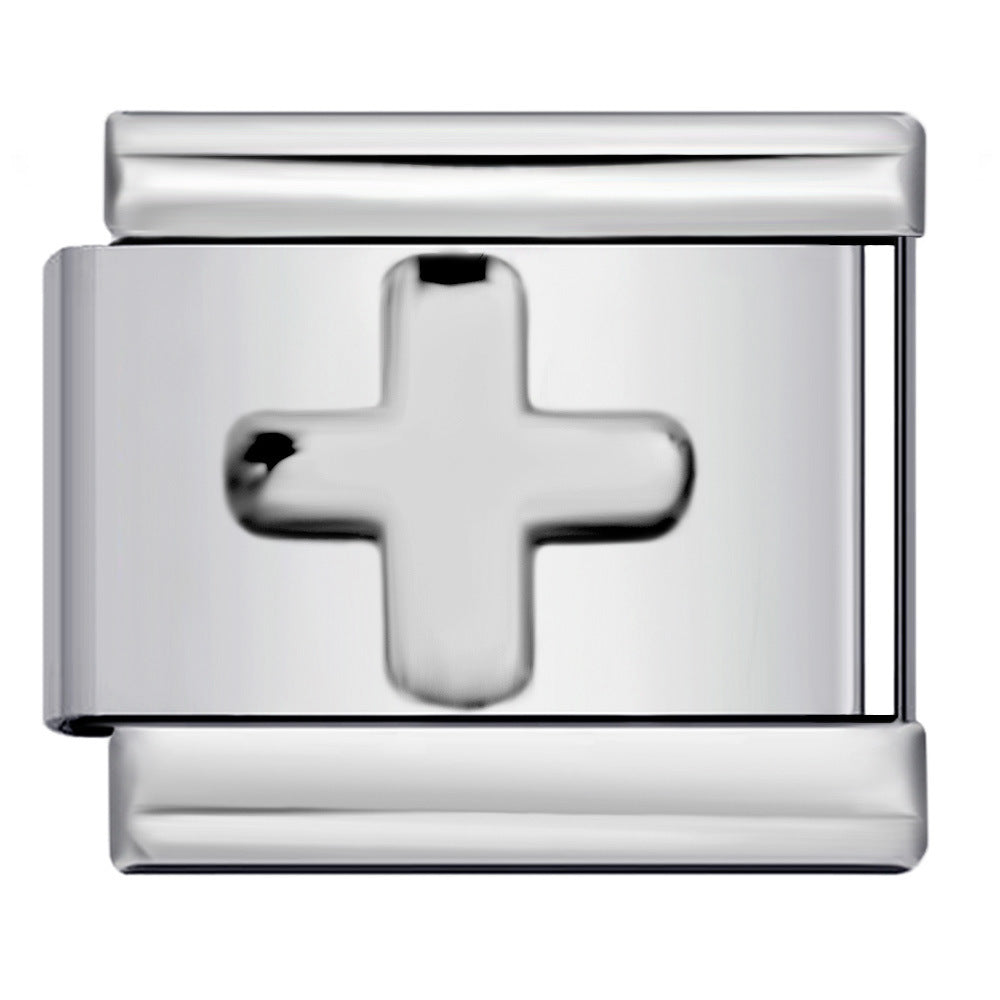 New Digital Symbol Series Italian Module Bracelet Stainless Steel Stamping DIY Elastic Bracelet Accessories Wholesale New Digital Symbol Series Italian Module Bracelet Stainless Steel Stamping DIY Elastic Bracelet Accessories Wholesale