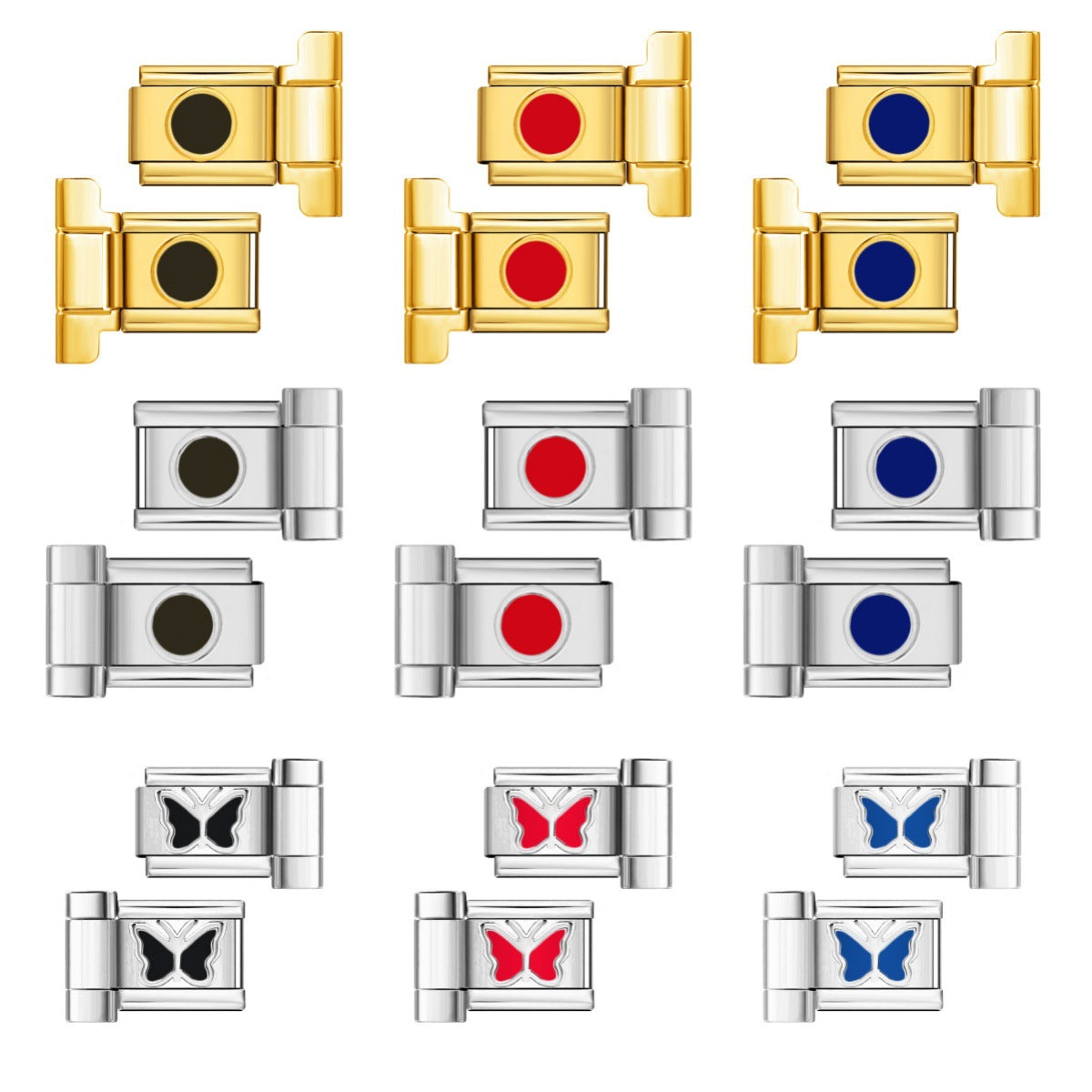 New Oil Drop Pattern DIY Watch with Connector Italian Module Bracelet Assembly and Splicing Bracelet Tool New Oil Drop Pattern DIY Watch with Connector Italian Module Bracelet Assembly and Splicing Bracelet Tool