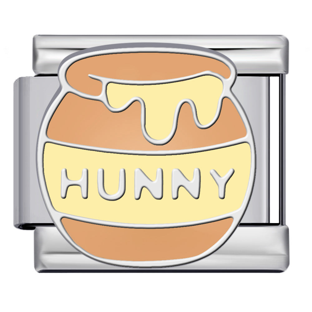 Italian Modular Bracelet Cartoon Character Series Stainless Steel Gold Plated DIY Elastic Link Bracelet Italian Modular Bracelet Cartoon Character Series Stainless Steel Gold Plated DIY Elastic Link Bracelet