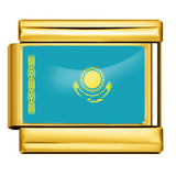 Gold Base World Flag Photo Resin Italian Charm Bracelet DIY Stainless Steel Stretch Watch Band Wristband Gold Base World Flag Photo Resin Italian Charm Bracelet DIY Stainless Steel Stretch Watch Band Wristband