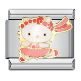 Wholesale DIY Titanium Steel Welded Enamel Drop Charms Italian Link Bracelet Straps with Cute Cartoon Patterns Wholesale DIY Titanium Steel Welded Enamel Drop Charms Italian Link Bracelet Straps with Cute Cartoon Patterns