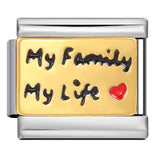 Gold Bottom English Love Italian Module Bracelet Stainless Steel Welding Gold Plating Drip Oil DIY Elastic Bracelet Gold Bottom English Love Italian Module Bracelet Stainless Steel Welding Gold Plating Drip Oil DIY Elastic Bracelet