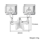 Hot Selling New Product Magnetic Pentagram Italian Module Bracelet Titanium Steel Double Hook DIY Free Splicing Bracelet Hot Selling New Product Magnetic Pentagram Italian Module Bracelet Titanium Steel Double Hook DIY Free Splicing Bracelet