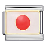 Flag, National Flag, Italian Module, Bracelet, Stainless Steel, Gold-plated, Oil Dripping, Welding Pattern, DIY Bracelet Wholesale Flag, National Flag, Italian Module, Bracelet, Stainless Steel, Gold-plated, Oil Dripping, Welding Pattern, DIY Bracelet Wholesale