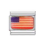 Flag, National Flag, Italian Module, Bracelet, Stainless Steel, Gold-plated, Oil Dripping, Welding Pattern, DIY Bracelet Wholesale Flag, National Flag, Italian Module, Bracelet, Stainless Steel, Gold-plated, Oil Dripping, Welding Pattern, DIY Bracelet Wholesale