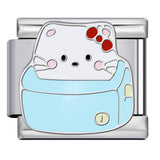 New Cute Cartoon Pattern Italian Module Bracelet Titanium Steel Gold Plated Welding DIY Strap Chain Bracelet New Cute Cartoon Pattern Italian Module Bracelet Titanium Steel Gold Plated Welding DIY Strap Chain Bracelet