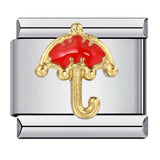 Stainless Steel Italian Module Bracelet Titanium Steel Welding Drip Oil Pattern DIY Bracelet Italian Charm Stainless Steel Italian Module Bracelet Titanium Steel Welding Drip Oil Pattern DIY Bracelet Italian Charm