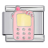 Cute Cartoon Cat Titanium Steel Welded Drip Bracelet DIY Italian Modular Charm Friendship Gift for Besties Cute Cartoon Cat Titanium Steel Welded Drip Bracelet DIY Italian Modular Charm Friendship Gift for Besties