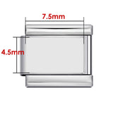 New Photo Empty Base Italian Module Bracelet Round Heart Shaped Titanium Steel DIY Free Splicing Bracelet Accessories New Photo Empty Base Italian Module Bracelet Round Heart Shaped Titanium Steel DIY Free Splicing Bracelet Accessories