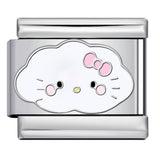 New Cute Cartoon Pattern Italian Module Bracelet Titanium Steel Gold Plated Welding DIY Strap Chain Bracelet New Cute Cartoon Pattern Italian Module Bracelet Titanium Steel Gold Plated Welding DIY Strap Chain Bracelet