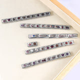 Colorful Laser Engraving Scene Pattern Engraving Italian Module Bracelet Splicing Titanium Steel Strap Chain Colorful Laser Engraving Scene Pattern Engraving Italian Module Bracelet Splicing Titanium Steel Strap Chain