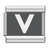 Laser Engraved 26 English Letters Italian Module Bracelet Stainless Steel Bracelet Italian Bracelet Laser Engraved 26 English Letters Italian Module Bracelet Stainless Steel Bracelet Italian Bracelet