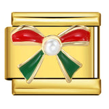 Gold Background Red Series Module Bracelet Accessories, Stainless Steel DIY Free To Match with Italian Charms Handmade Accessories Gold Background Red Series Module Bracelet Accessories, Stainless Steel DIY Free To Match with Italian Charms Handmade Accessories