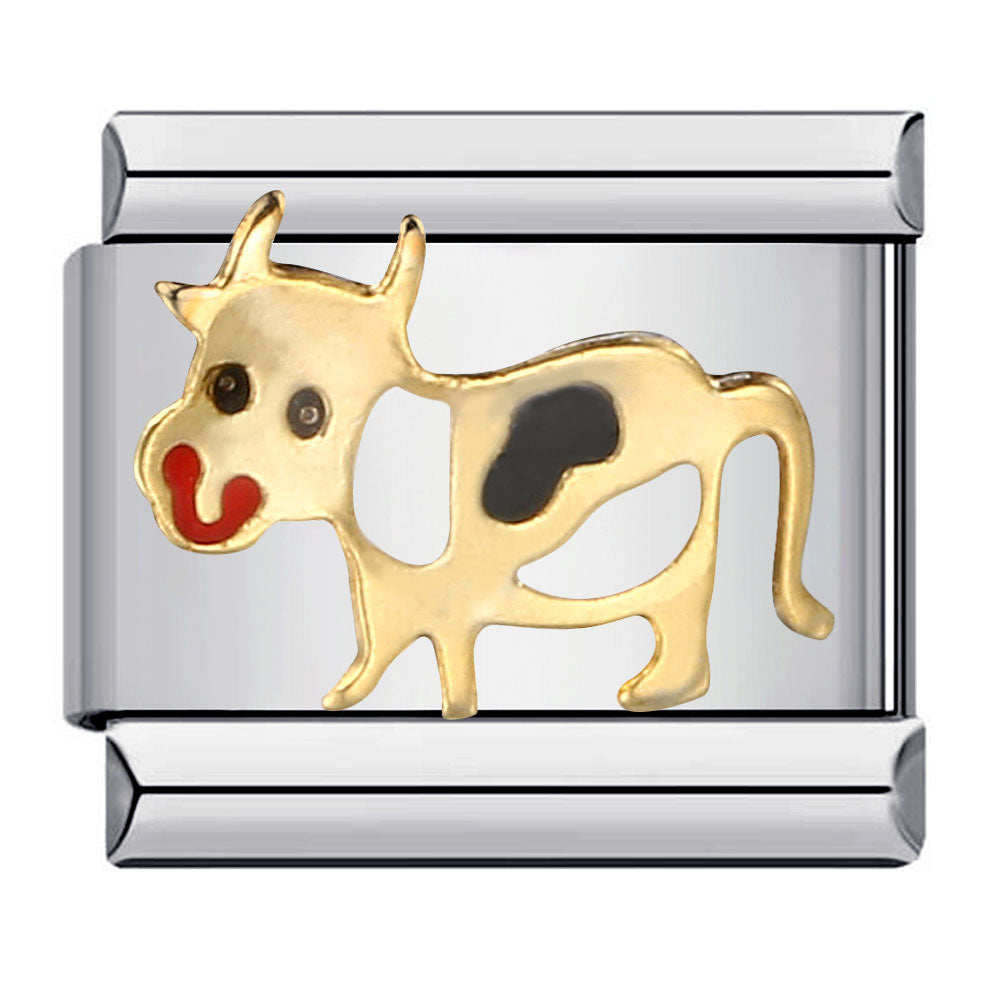 New Stainless Steel Drip Oil Cartoon DIY Italian Module Bracelet with Personalized Welding Pattern and Elastic Splicing Bracelet New Stainless Steel Drip Oil Cartoon DIY Italian Module Bracelet with Personalized Welding Pattern and Elastic Splicing Bracelet