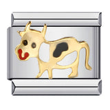 New Stainless Steel Drip Oil Cartoon DIY Italian Module Bracelet with Personalized Welding Pattern and Elastic Splicing Bracelet New Stainless Steel Drip Oil Cartoon DIY Italian Module Bracelet with Personalized Welding Pattern and Elastic Splicing Bracelet