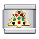 Fresh Titanium Steel Gold Plated Drip Oil Cartoon DIY Italian Module Bracelet Stainless Steel Welded Pattern Strap Chain Fresh Titanium Steel Gold Plated Drip Oil Cartoon DIY Italian Module Bracelet Stainless Steel Welded Pattern Strap Chain