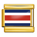 Gold Base World Flag Photo Resin Italian Charm Bracelet DIY Stainless Steel Stretch Watch Band Wristband Gold Base World Flag Photo Resin Italian Charm Bracelet DIY Stainless Steel Stretch Watch Band Wristband