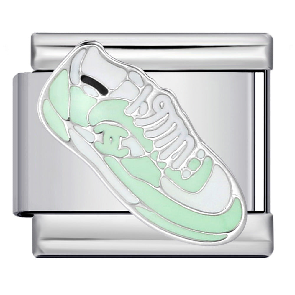 Valentine's Day Gift Perfume Lipstick Italian Module Bracelet Titanium Steel Gold Plated Welding DIY Watch Band Chain Bracelet Valentine's Day Gift Perfume Lipstick Italian Module Bracelet Titanium Steel Gold Plated Welding DIY Watch Band Chain Bracelet