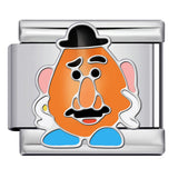 New Titanium Steel Welded Cartoon Italian Modular Bracelet Fashion DIY Stretch Bangle Splice Strap Chain New Titanium Steel Welded Cartoon Italian Modular Bracelet Fashion DIY Stretch Bangle Splice Strap Chain