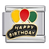 Cross Border Italian Module Bracelet with Titanium Steel Welding and Oil Dripping DIY Bracelet for Couples and Girlfriends, Birthday Gift Cross Border Italian Module Bracelet with Titanium Steel Welding and Oil Dripping DIY Bracelet for Couples and Girlfriends, Birthday Gift