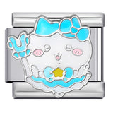 Titanium Steel Welding Drip Oil DIY Italian Module Bracelet Cute Cartoon Pattern Best Friend Girl Birthday Gift Titanium Steel Welding Drip Oil DIY Italian Module Bracelet Cute Cartoon Pattern Best Friend Girl Birthday Gift