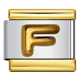 Gold Package Silver Convex Letter Italian Module Bracelet Stainless Steel DIY Elastic Splicing Strap Chain Wholesale Gold Package Silver Convex Letter Italian Module Bracelet Stainless Steel DIY Elastic Splicing Strap Chain Wholesale